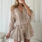 🌸 Limited time hot promotion | Casual cropped V-neck lace set