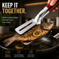 🍳 2-in-1 Stainless Steel Spatula Tongs – Grip, Flip & Serve