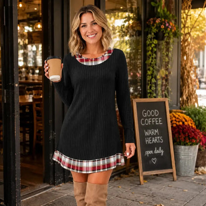 ❄️✨New Arrivals-Women's Long Sleeve Sweater Dress