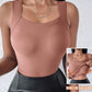 ⏳LAST DAY: ONLY £8.99!!⚡60K+ SOLD!💐Women's U Neck Thermal Tank Tops with Built-In Bra