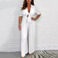 💛Comfort & Style: Women's Solid - Color Pleated Jumpsuit💛