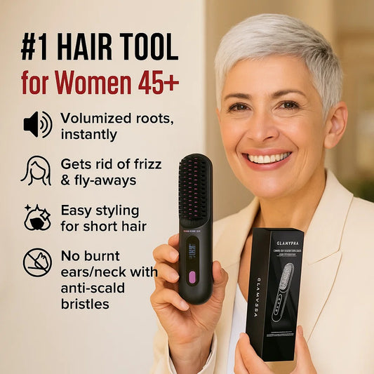 🔥Wireless Ceramic Heating Hair Straightening Comb