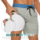 Men's Swim Shorts with Compression Liner ＆ Pockets