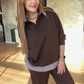 Womens Laple Jacket+ Pants Casual Set
