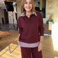 Womens Laple Jacket+ Pants Casual Set