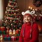 🎅Surprise price: £9.99 only!🎄🦌Handmade Knitted Christmas Antler 2-in-1 (Hat/Handbag)🧶3