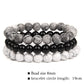 🎁Triple Crystal Bracelet Set – 8mm Tiger’s Eye, Obsidian, Amethyst, Apatite, Rose Quartz & Hematite