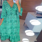 🔥HOT SALE 50% OFF🌸Women's Cotton Wrap Dress With Leopard Pattern