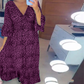 🔥HOT SALE 50% OFF🌸Women's Cotton Wrap Dress With Leopard Pattern