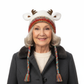 🎅Surprise price: £9.99 only!🎄🦌Handmade Knitted Christmas Antler 2-in-1 (Hat/Handbag)🧶3