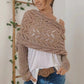 🧣Women’s Cut-out Knitted Shawl with Double Sleeves
