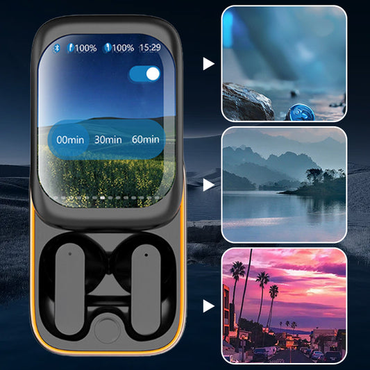 🎧Sliding Touch Bluetooth Headset with AI Translation
