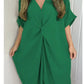 Short Sleeve Maxi Dress With Knot Detail