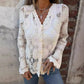 🌸 Hot Sale 49%OFF🌸Women's Lace V-Neck Long Sleeve Top