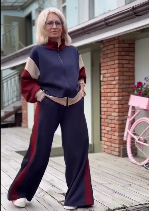 Autumn Winter Fall Sports Style Two Piece Set