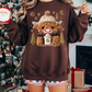 🍂🍁 Fall Gildan Highland Cow Sweatshirt