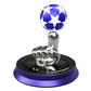 New Creative Solar Perfume Fragrance Car Solar Finger Rotating Football