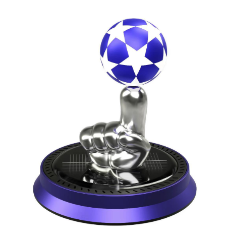 New Creative Solar Perfume Fragrance Car Solar Finger Rotating Football
