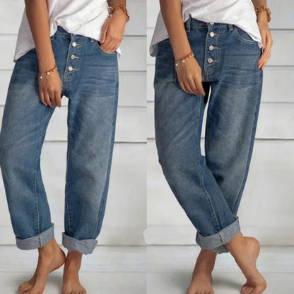Women's Casual Cotton Denim Pants Spring Wear