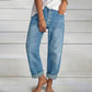 Women's Casual Cotton Denim Pants Spring Wear