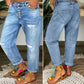 Women's Casual Cotton Denim Pants Spring Wear