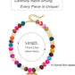 Chunky Heart Necklaces for Women Colorful Resin Beaded Choker