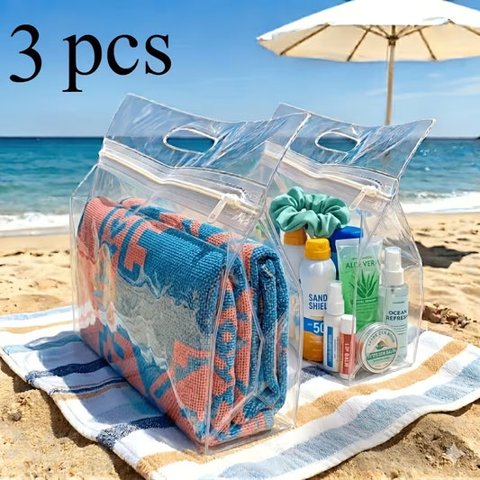 Wet/Dry Travel Bags: Heavy-Duty Waterproof Swim & Packing Set