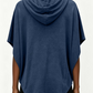 Women's Plus Size  Cotton Solid Hooded T-Shirt