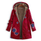 Cosy Floral Hooded Jacket with Relaxed Fit