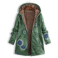 Cosy Floral Hooded Jacket with Relaxed Fit