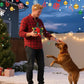 Dog Christmas Interactive Toy Soccer Ball with Bell
