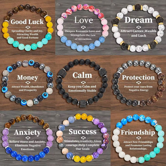Natural Stone Bead Bracelet