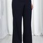 Elegant Layered Chiffon High-Low Top and Pants Two Piece Set