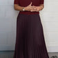 Women's solid color Jumper & Pleated Bottom Dress