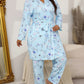 🌸✨Comfy 3-Piece Pajama Set – Robe, Camisole & Long Pants