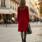 Women's Elegant Wool Button Coat