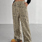 Full Size Leopard Print Wide Leg Pants Plus Size