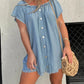 🔥HOT SALE💝Short Sleeve Casual Denim Dress（50% OFF）