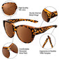 📢😎 2025 New Polarized UV400 Protection Trendy Round Cat-eye Sunglasses 😺🕶️