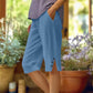 📢Limited-time 50% discount!👖Women's Casual Solid Color Pocket Capri Pants