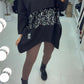 Romina Sequin Panel Detail Loose Fit Sweatshirt Set