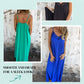🌸Spring Specials💐 Women's Elegant Lace Trim V-Neck Spaghetti Strap Maxi Dress