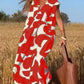 🌷Last Day Promotion 49% OFF - 👗V-Neck Floral A-line Maxi Print Dress