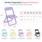 Cute Chair Shaped Cell Phone Stand Creative Desktop Holder and Decorative Ornament for Dormitory