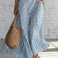 Women's Elegant Striped Off Shoulder Dress