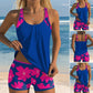 Sexy Printed Tank Top & Shorts 2-Piece Swimsuit