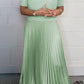 Women's solid color Jumper & Pleated Bottom Dress