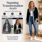 ⌛Limited-time offer-Women’s Elegant Denim Spliced Ribbed Knit Coat