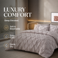 💗Last day of sale – 50% off⚡Bedsure Soft Pintuck Duvet Set