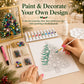 🔥 LAST DAY 49% OFF – 🎄 DIY Jeweled Christmas Tree Art Kit | Colorful Gems, Pearls, Paints & Gold-Tone Floating Display Frame 💎✨